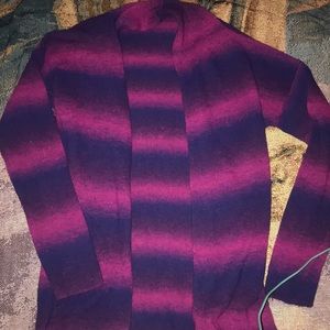 Hanna Pink purple Cheshire Cat look cardigan